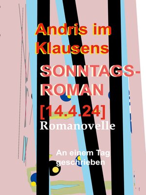 cover image of Sonntagsroman [14.4.2024]